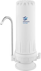 Proteas Filter PFC-WH Συσκευή Φίλτρου Νερού Άνω Πάγκου Μονή EW-012-0100