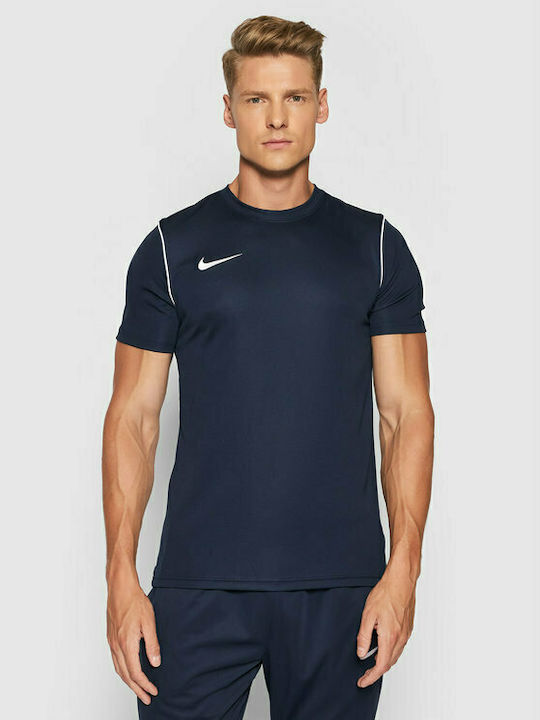 Nike Park 20 Ανδρικό Αθλητικό T-shirt Κοντομάνικο Dri-Fit Navy Μπλε