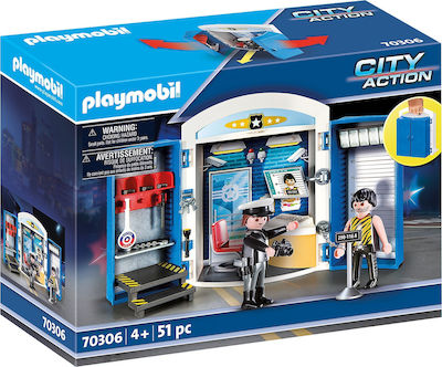 Playmobil City Action Police Station Play Box για 4+ ετών