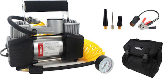 AMiO Τρόμπα Αυτοκινήτου AComp-4 Metal 150PSI με Καλώδιο Αναπτήρα 12V