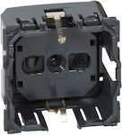 Legrand Celiane Single Power Socket Black