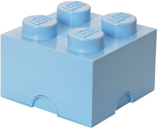 LEGO Детска кутия за съхранение от пластмаса 4-Stud Светлосин 25x25x18см 1бр