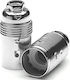 Arditi Stromstecker mit Steckdosenbuchse E14 in Silber Farbe Set 1Stück 035532