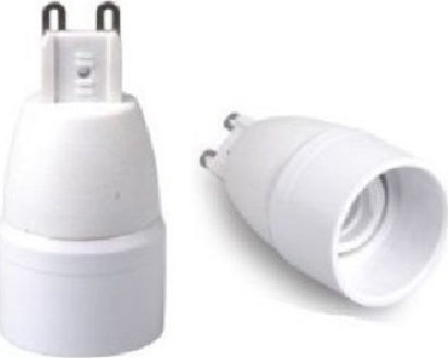 Panafan Adaptor Dulie de la G9 la E14 în culoarea Alb 15-00210