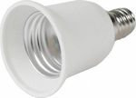 Panafan Socket Adapter from E14 to E27 White 15-00211