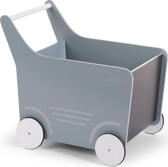 Childhome din Lemn Wooden Stroller Verde 49x34x43cm 1buc
