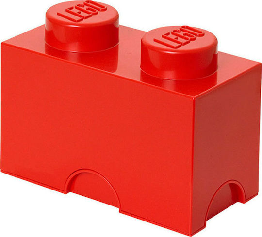 LEGO Kinder Aufbewahrungsbox aus Kunststoff 2-Stud Rot 25x12x18cm 1Stück