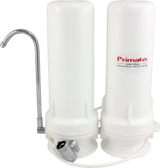 Primato GR-SKG-CT2WW14 Wasserfiltrationssystem Doppelter Arbeitsplatte mit Ersatzfilter Primato Premium CTO 5 μm Primato Premium Lrc 0,5μm