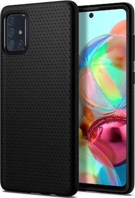 Spigen Liquid Air Back Cover Σιλικόνης Μαύρο (Galaxy A71)