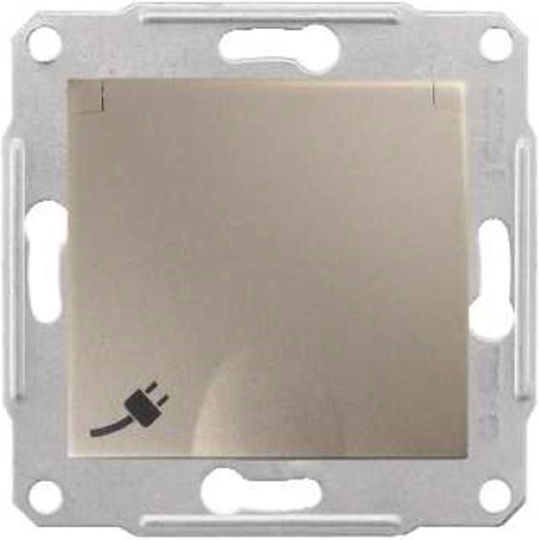 Schneider Electric Sedna Power Socket Titanium 1pcs