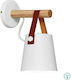 Viokef Vetra Vintage Wall Lamp with Socket E27 White Width 13cm