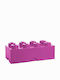 Lego Kids Plastic Toy Storage Box 8-Stud Purple 50x25x17cm