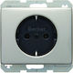 Hager Arsys Power Socket Silver 1pcs