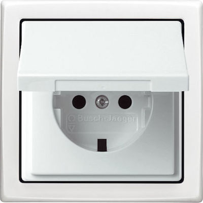 Abb Single Power Socket White