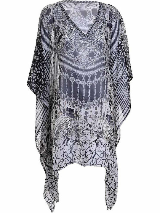 Ble Resort Collection Women's Mini Caftan Beachwear Multicolour