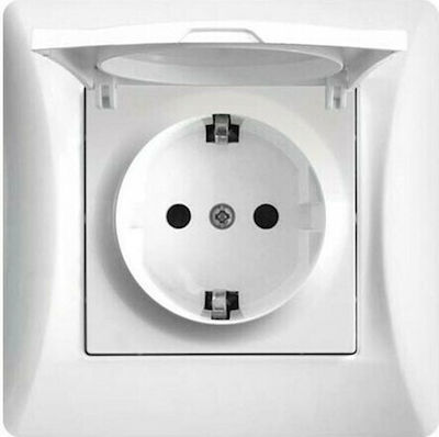 Lineme Single Power Safety Socket White