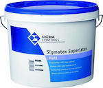 Sigma Coatings Sigmatex Superlatex Matt Plastic Paint for Interior Use White 10lt Matt