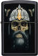 Zippo Skull Αντιανεμικός Αναπτήρας Φλόγας σε Μα...