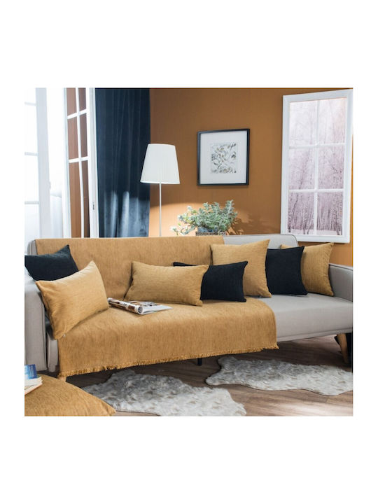 Teoran Three-Seater Sofa Throw Solid 180x300cm 307