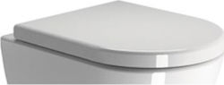 GSI Norm Καπάκι Λεκάνης Slim Soft Close από Βακελίτη 46x36.5cm Λευκό