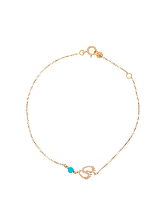 Brățară pentru copii VITOPOULOS Rose Gold 14K