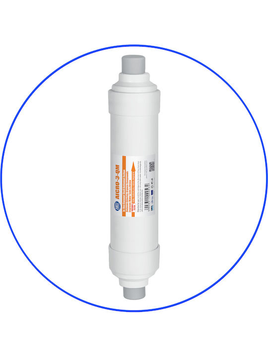 Aqua Filter Ανταλλακτικό Φίλτρο Νερού Κάτω Πάγκου από Ενεργό Άνθρακα 12" Excito-B-CLR-CRT 4τμχ