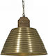 Zaros Hängelampe Bronze Glocke mit Fassung E27 44cm.