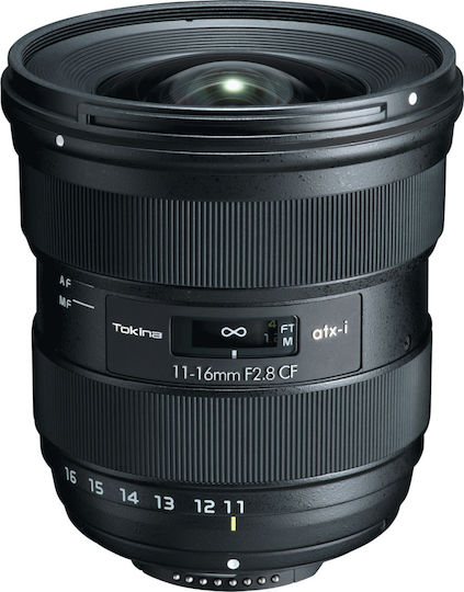 Tokina Crop Camera Lens atx-i 11-16mm f/2.8 CF Ultra-Wide Zoom for Nikon F Mount Black