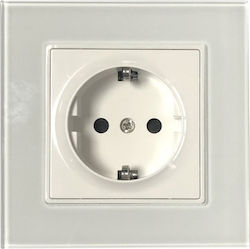 V-TAC Single Power Socket White