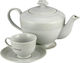 WM Collection N11613 Tea Set with Cup Porcelain Gray 1200ml 9pcs