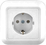 Siros Aliberti Single Power Safety Socket White