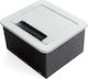 Emuca Atom 14 Gemauerte Steckdose mit 2 USB-Ans...