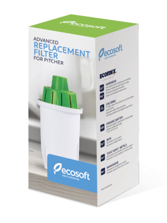 Ecosoft Ανταλλακτικό Φίλτρο Νερού για Κανάτα από Ενεργό Άνθρακα