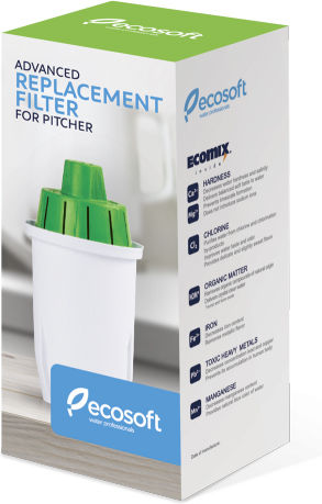 Ecosoft Filtru de Apă de Înlocuire pentru Cană din Cărbune Activ