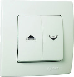 Makel Lillium Recessed Wall Switch Rolling Shut...