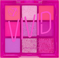 W7 Cosmetics Vivid Eye Shadow Palette Pressed Powder Punchy Pink 9gr