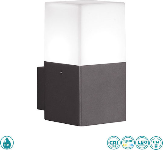 Trio Lighting Hudson Επιτοίχια Εξωτερική Πλαφονιέρα E14 IP44 8x17εκ.