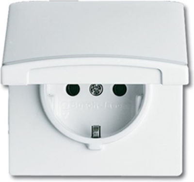 Abb Single Power Socket White