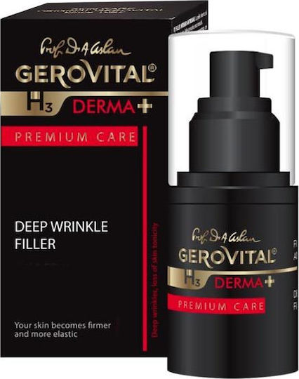 Gerovital H3 Derma+ Premium Care Feuchtigkeitsspendend & Anti-Aging Serum Gesicht mit Hyaluronsäure für Straffung 15ml