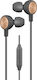 Yookie YK820 In-ear Handsfree με Βύσμα 3.5mm Γκρι