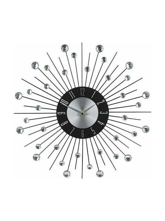 Ρολόι Τοίχου HZ1901550 Μεταλλικό Crystals 43cm