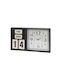 Aria Trade Wall Clock Wooden Black 50x30cm