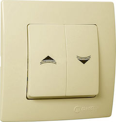 Makel Lillium Recessed Wall Switch Rolling Shut...