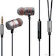 Awei ES910TY In-ear Handsfree με Βύσμα 3.5mm Γκρι