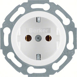 Hager Serie 1930 Power Socket White 1pcs