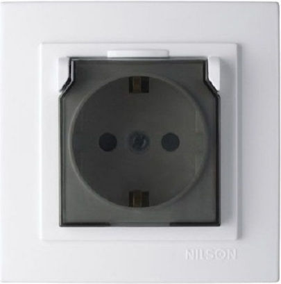 Geyer Nilson Single Power Safety Socket White