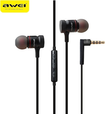 Awei ES-70TY In-ear Handsfree με Βύσμα 3.5mm Μαύρο