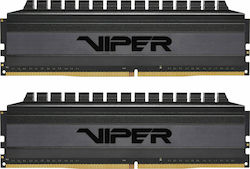 Patriot Viper 4 Blackout 16GB DDR4 RAM with 2 Modules (2x8GB) and 3000 Speed for Desktop