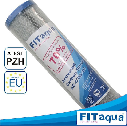 Fit Aqua Ersatz-Wasserfilter Umkehrosmose (RO) aus Aktivkohle 20" Groß-Blau CTO 20″ 5 μm (Mikrometer)