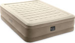 Intex Camping Air Mattress Supersize with Embedded Electric Pump Ultra Plush 203x152x46cm